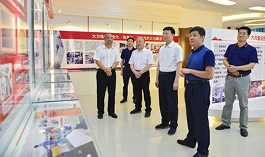 福建省人大常委會(huì)黨組書(shū)記、副主任張廣敏蒞臨虹潤(rùn)公司調(diào)研指導(dǎo)